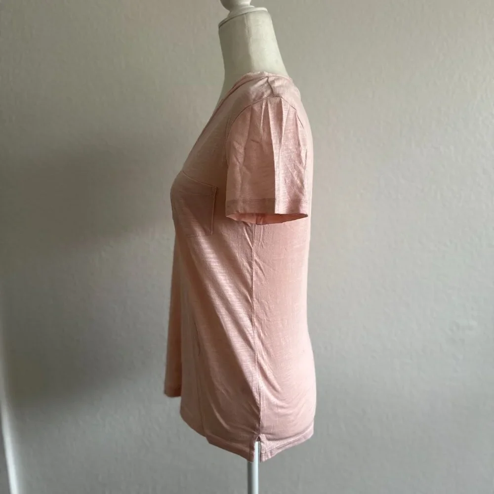 🌸 Caslon - Cotton & Modal V-Neck Pocket Tee 🌸 Small 🌸 Pink Beauty🌸 - Picture 4 of 8